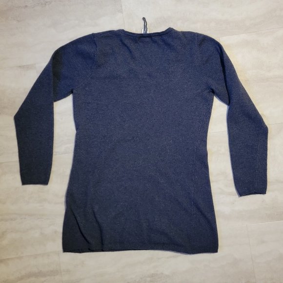 Valerie Bertinelli Womens Blue Crew Neck Sweater 15% Rabbit Hair Large - Picture 2 of 4